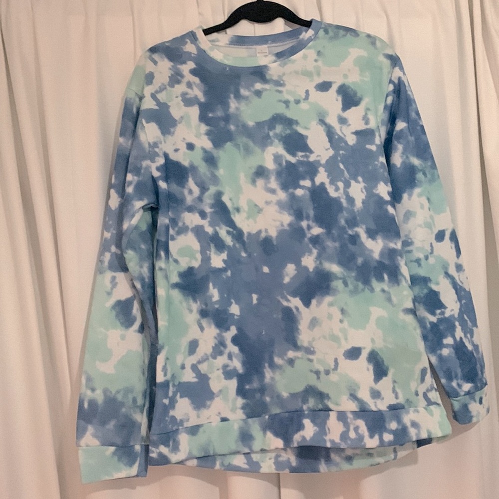 Blue Tie Dye Sweater